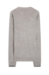 Tricot Ellus Brushed Contrast Edge Cinza