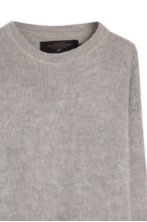 Tricot Ellus Brushed Contrast Edge Cinza