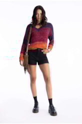 Tricot Ellus Color Block Stripes Padrao 1