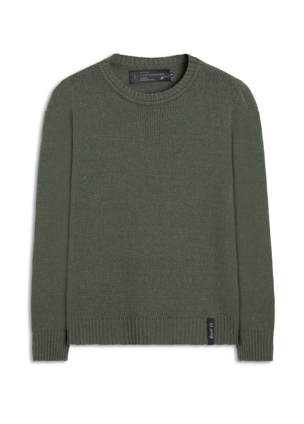 Tricot Ellus Cotton Basic Verde Militar