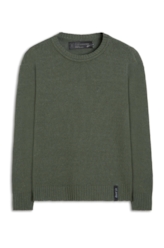 Tricot Ellus Cotton Basic Verde Militar