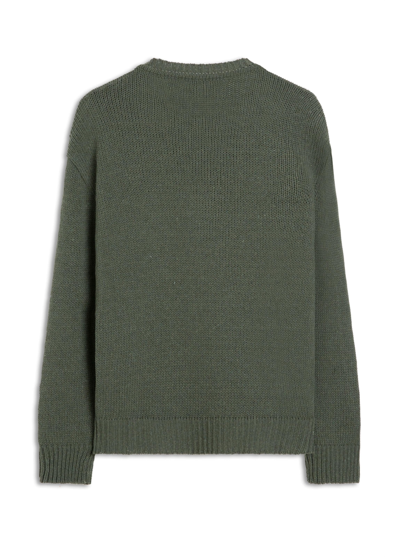 Tricot Ellus Cotton Basic Verde Militar