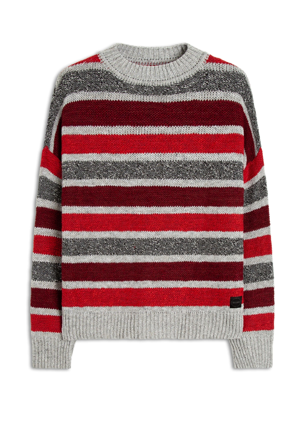 Tricot Ellus Flamê Stripes Vermelho