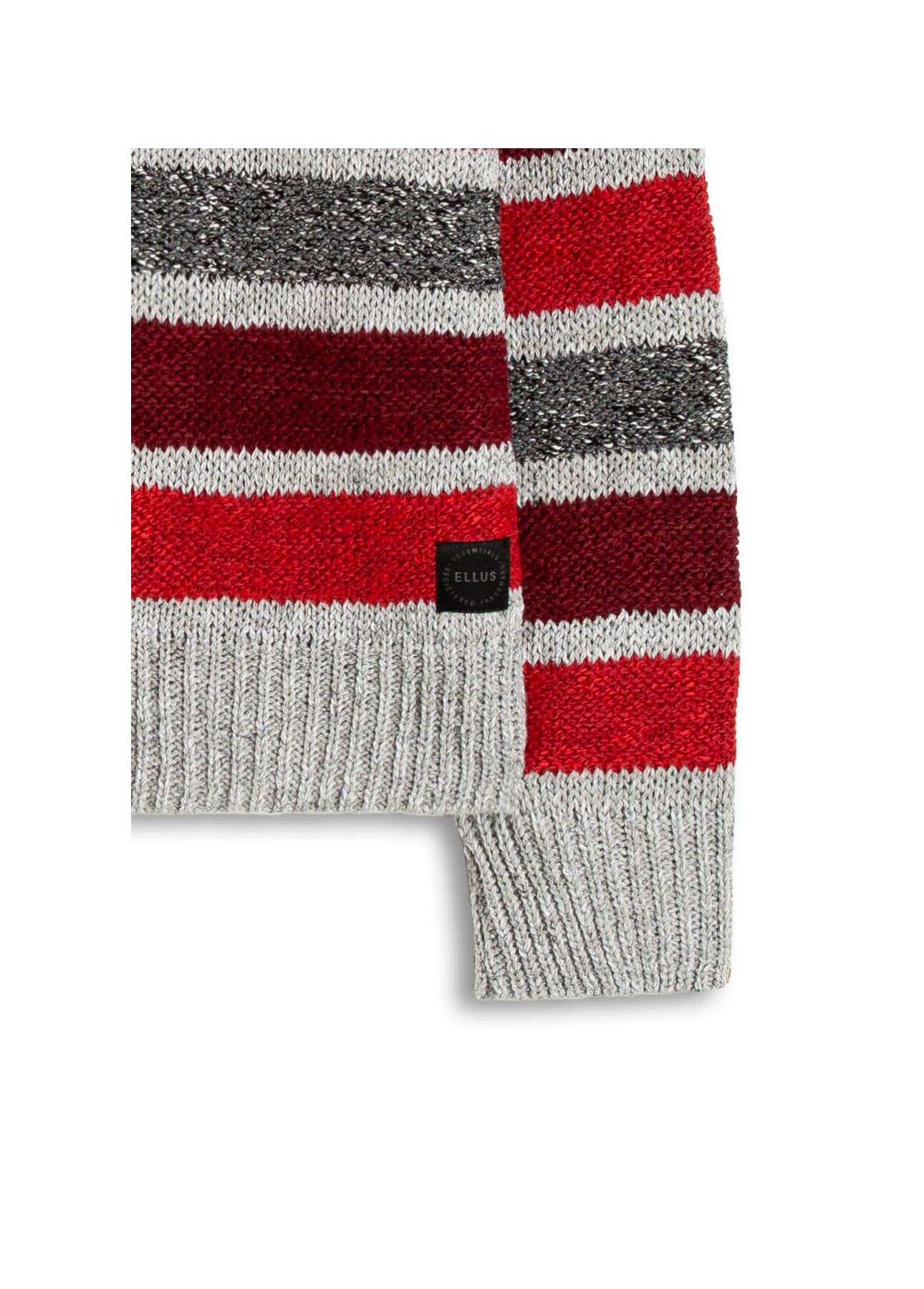 Tricot Ellus Flamê Stripes Vermelho