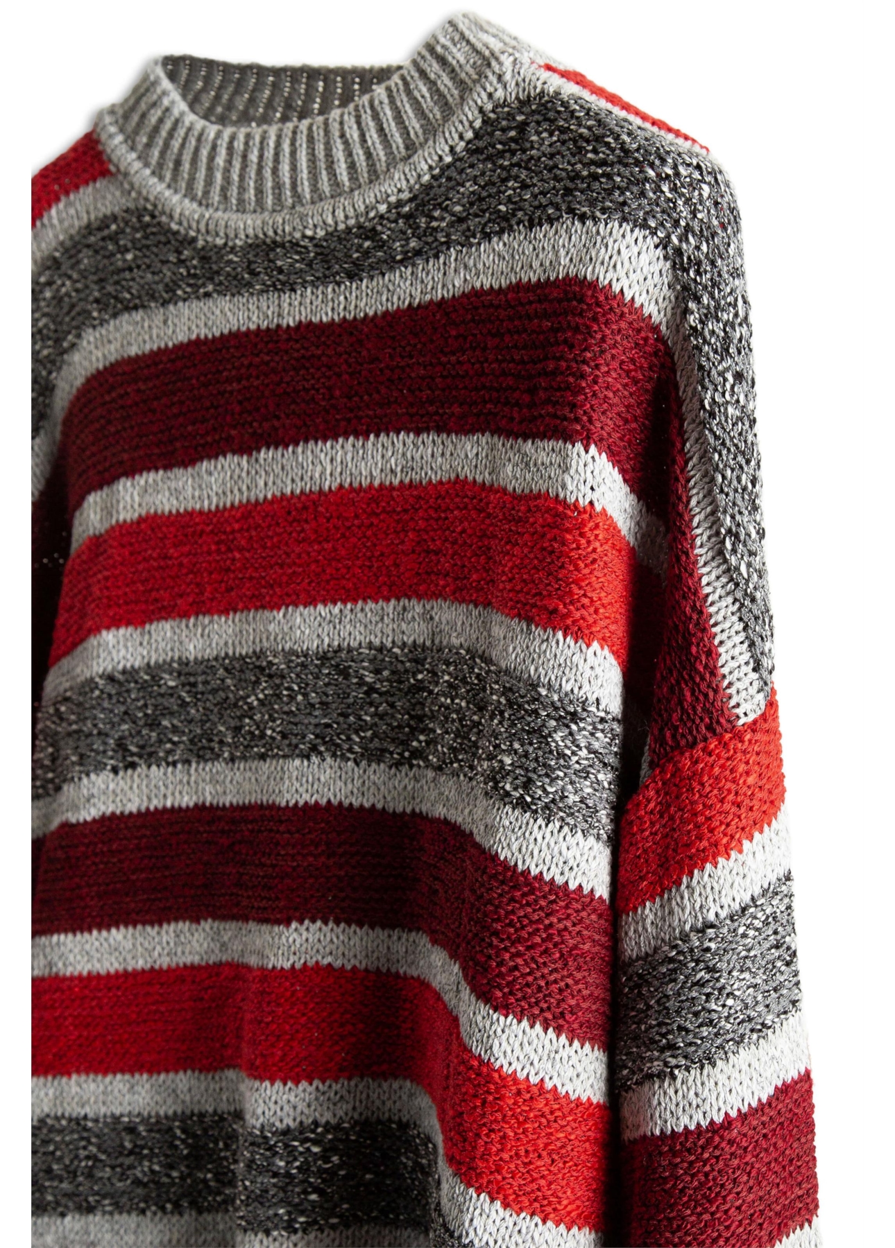 Tricot Ellus Flamê Stripes Vermelho