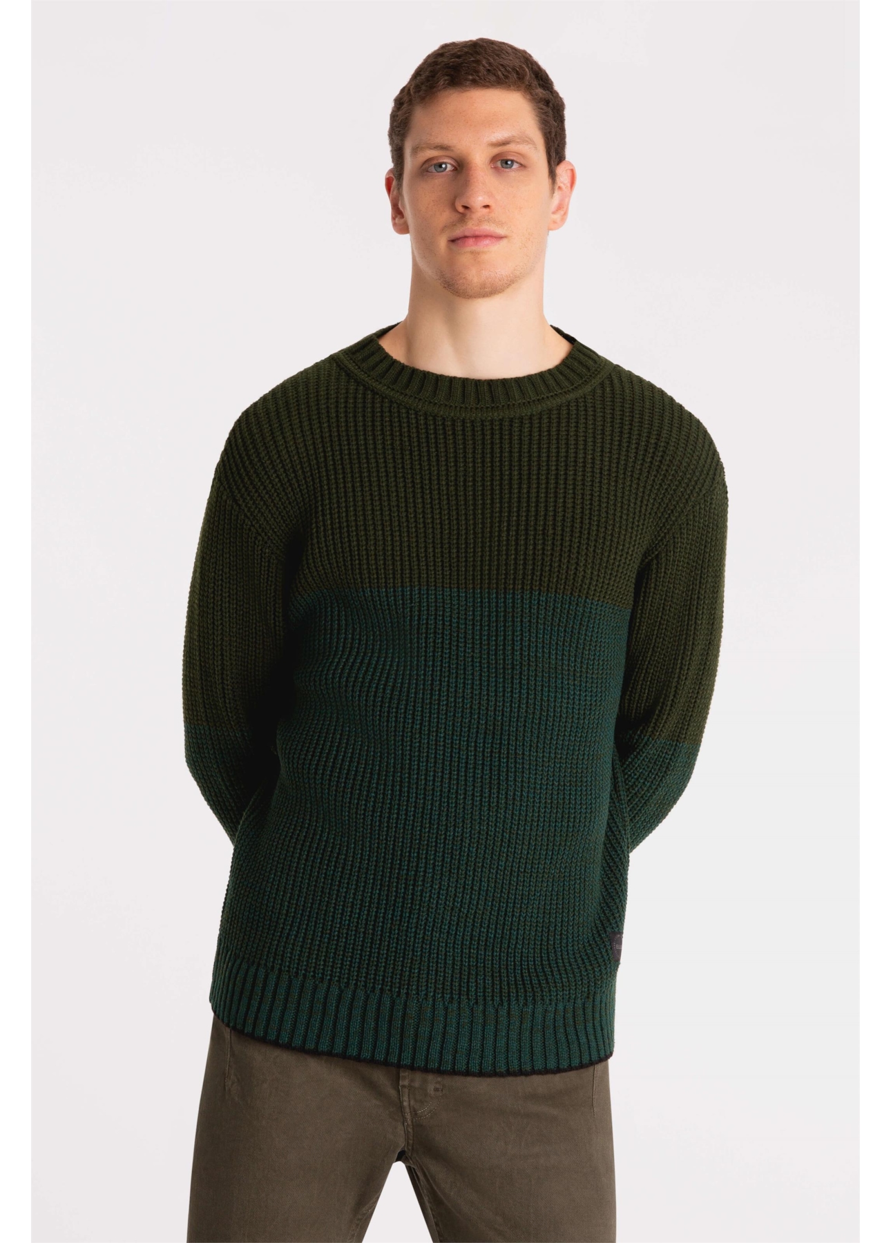 Tricot Ellus Like Block Verde Jade