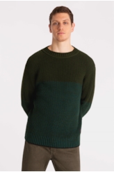 Tricot Ellus Like Block Verde Jade
