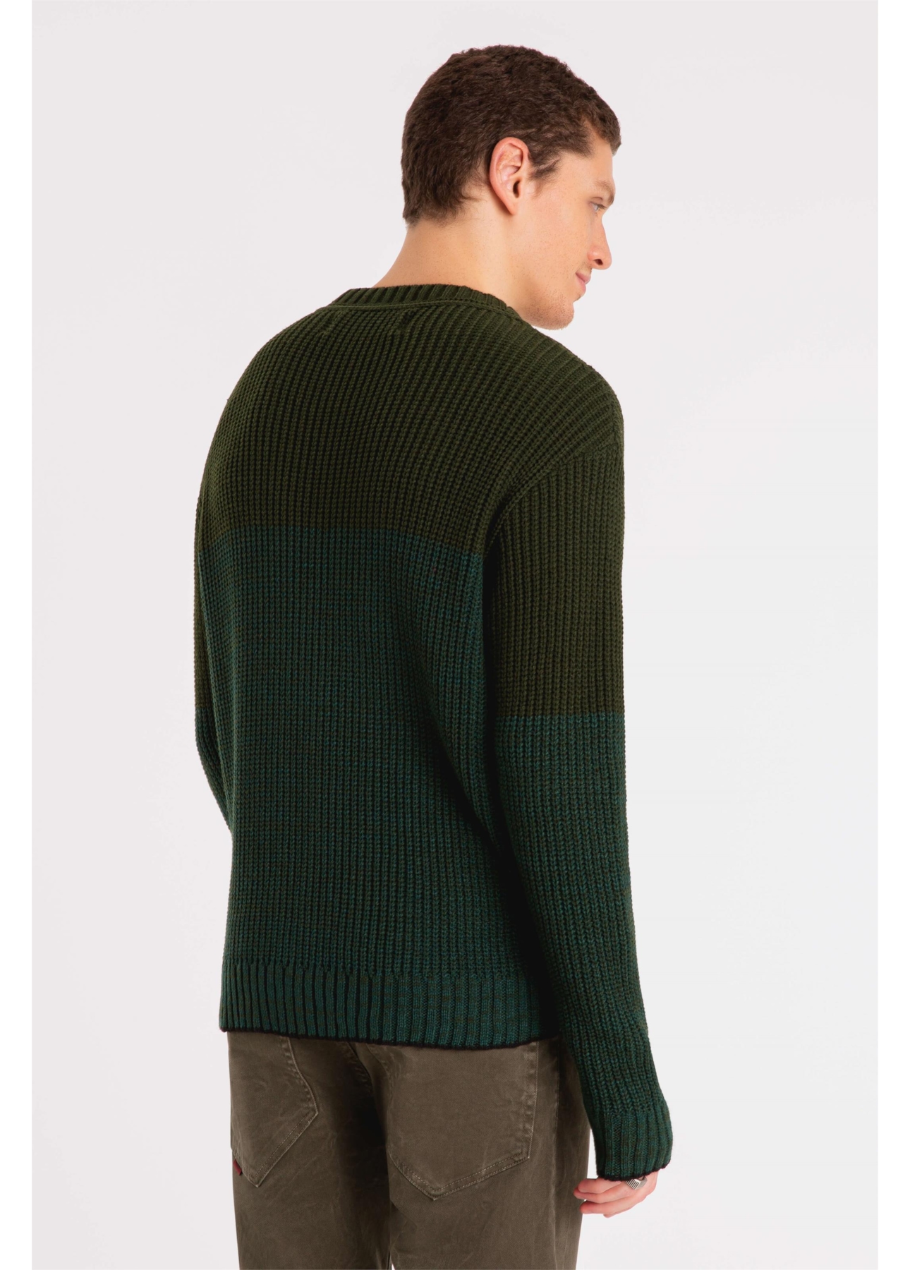 Tricot Ellus Like Block Verde Jade