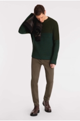 Tricot Ellus Like Block Verde Jade