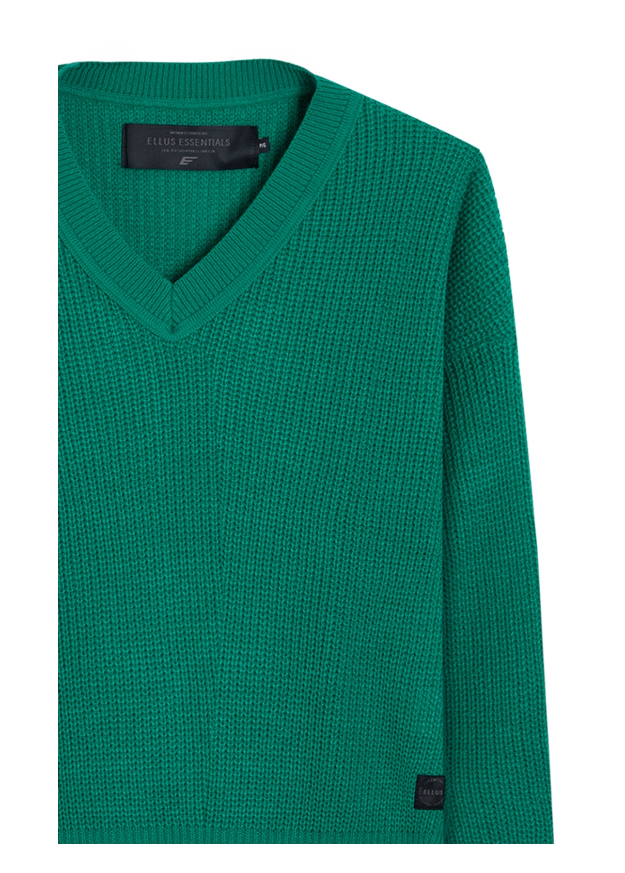 Tricot Ellus Like Neck Verde Bandeira