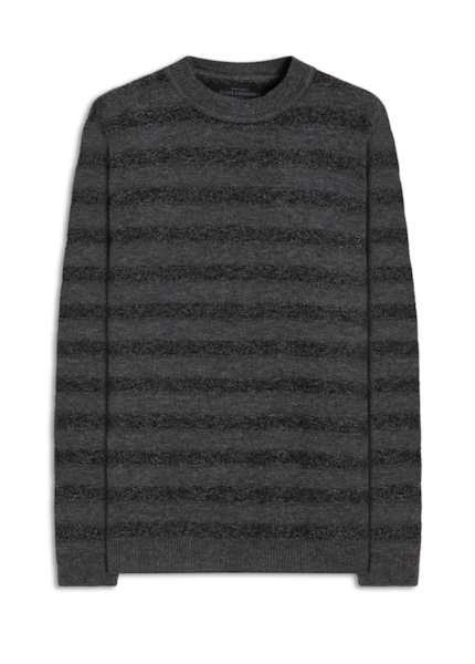 Tricot Ellus Linen Like Flamme Stripes Cinza