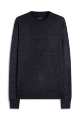 Tricot Ellus Linen Like Stone Dark Navy