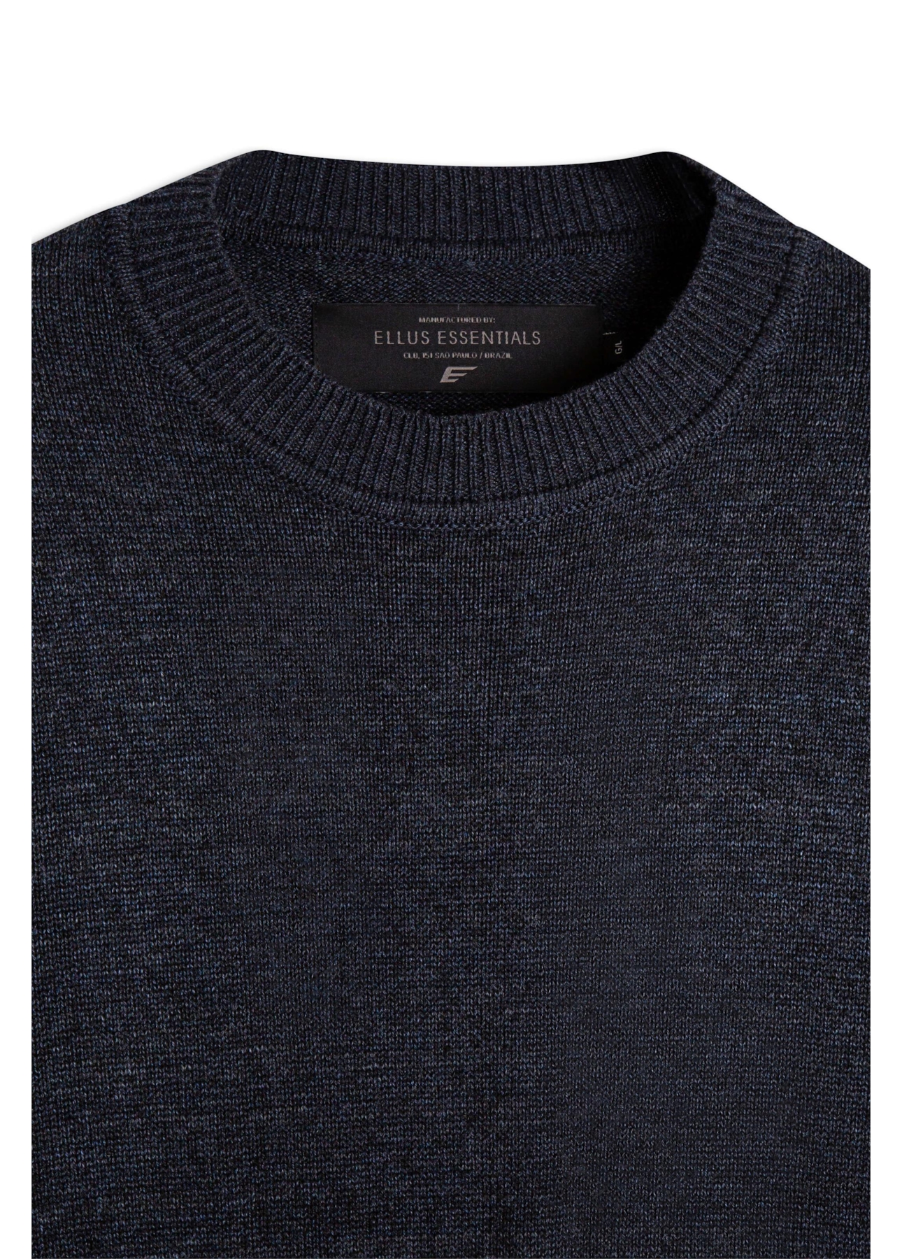 Tricot Ellus Linen Like Stone Dark Navy