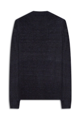 Tricot Ellus Linen Like Stone Dark Navy