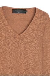 Tricot Ellus Mixed Texture Sleeves Flamm Camel