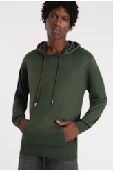 Tricot Ellus Poly Hood Verde Militar