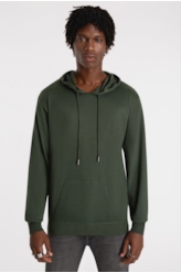 Tricot Ellus Poly Hood Verde Militar