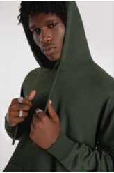 Tricot Ellus Poly Hood Verde Militar