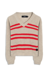 Tricot Ellus Two Color Stripes Natural