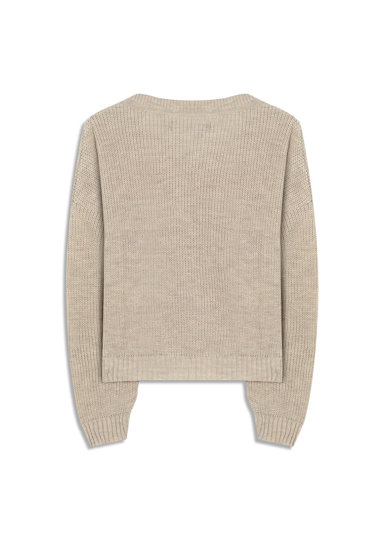 Tricot Ellus Two Color Stripes Natural