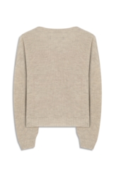 Tricot Ellus Two Color Stripes Natural