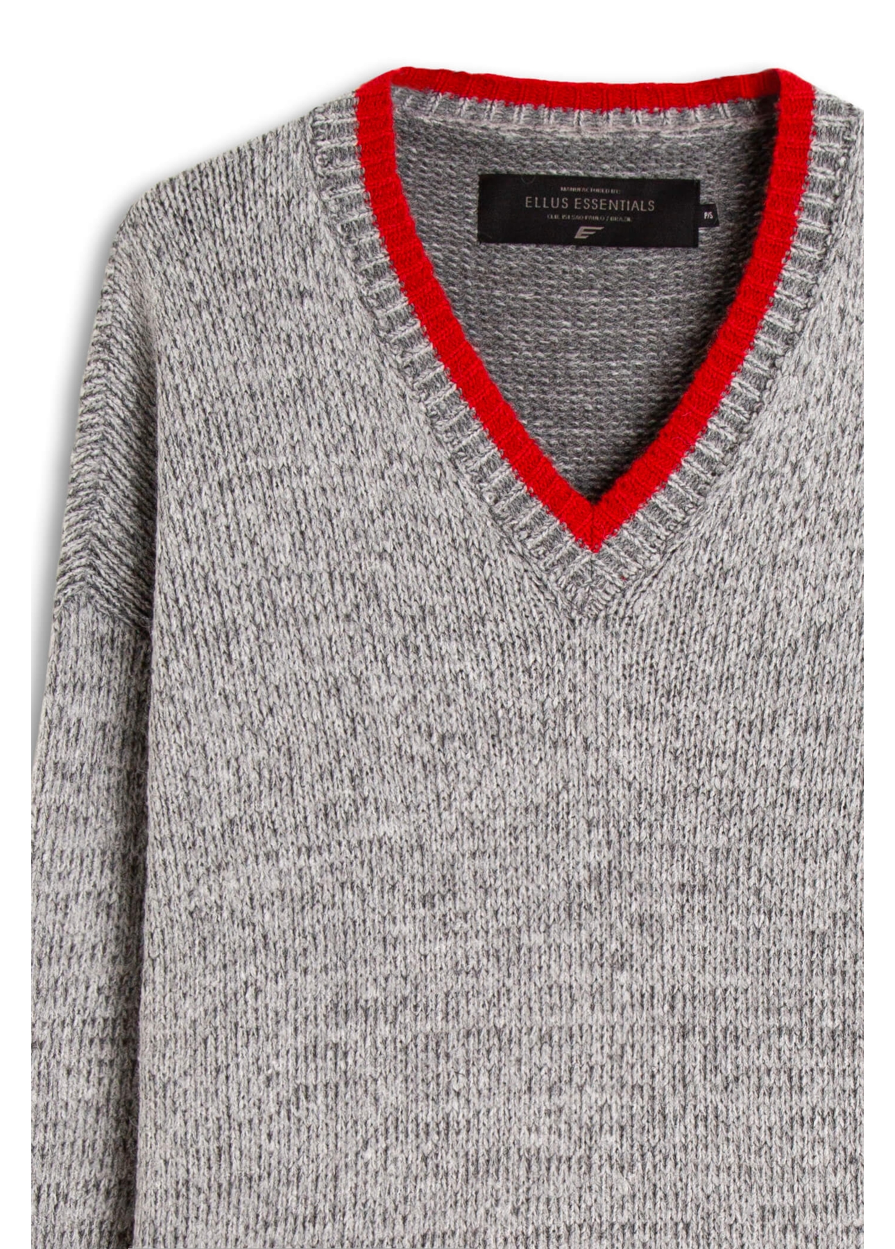 Tricot Ellus Wool Like Blend Cinza Mescla