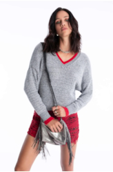 Tricot Ellus Wool Like Blend Cinza Mescla