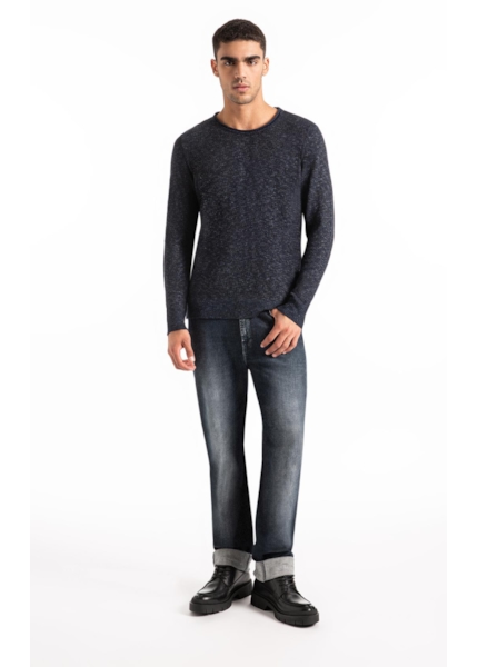 Tricot Flamme Unfinished Azul Jeans