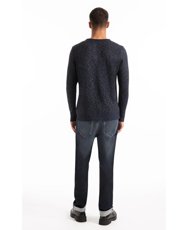 Tricot Flamme Unfinished Azul Jeans