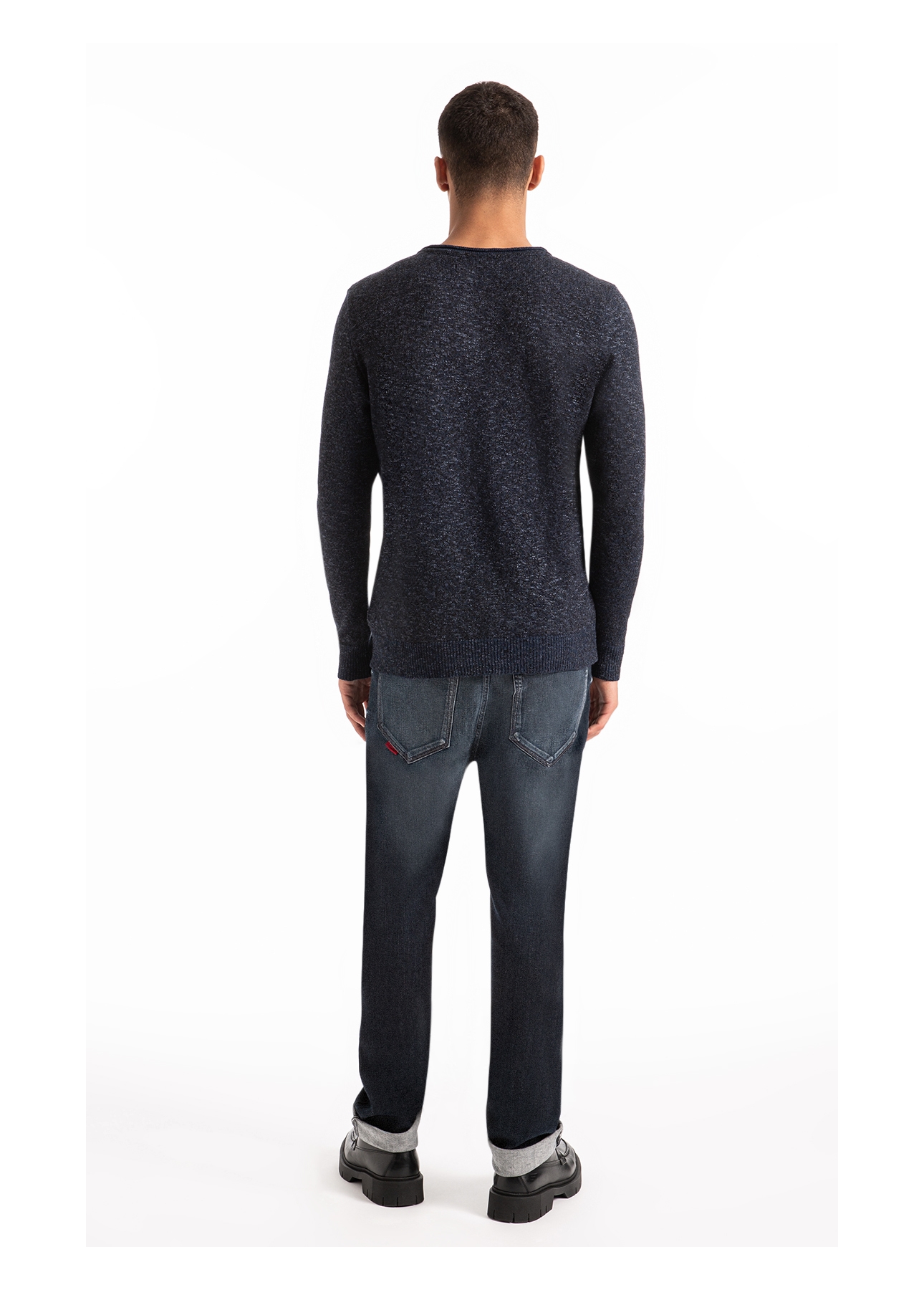 Tricot Flamme Unfinished Azul Jeans
