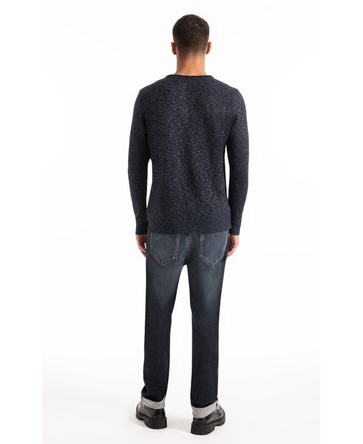 Tricot Flamme Unfinished Azul Jeans