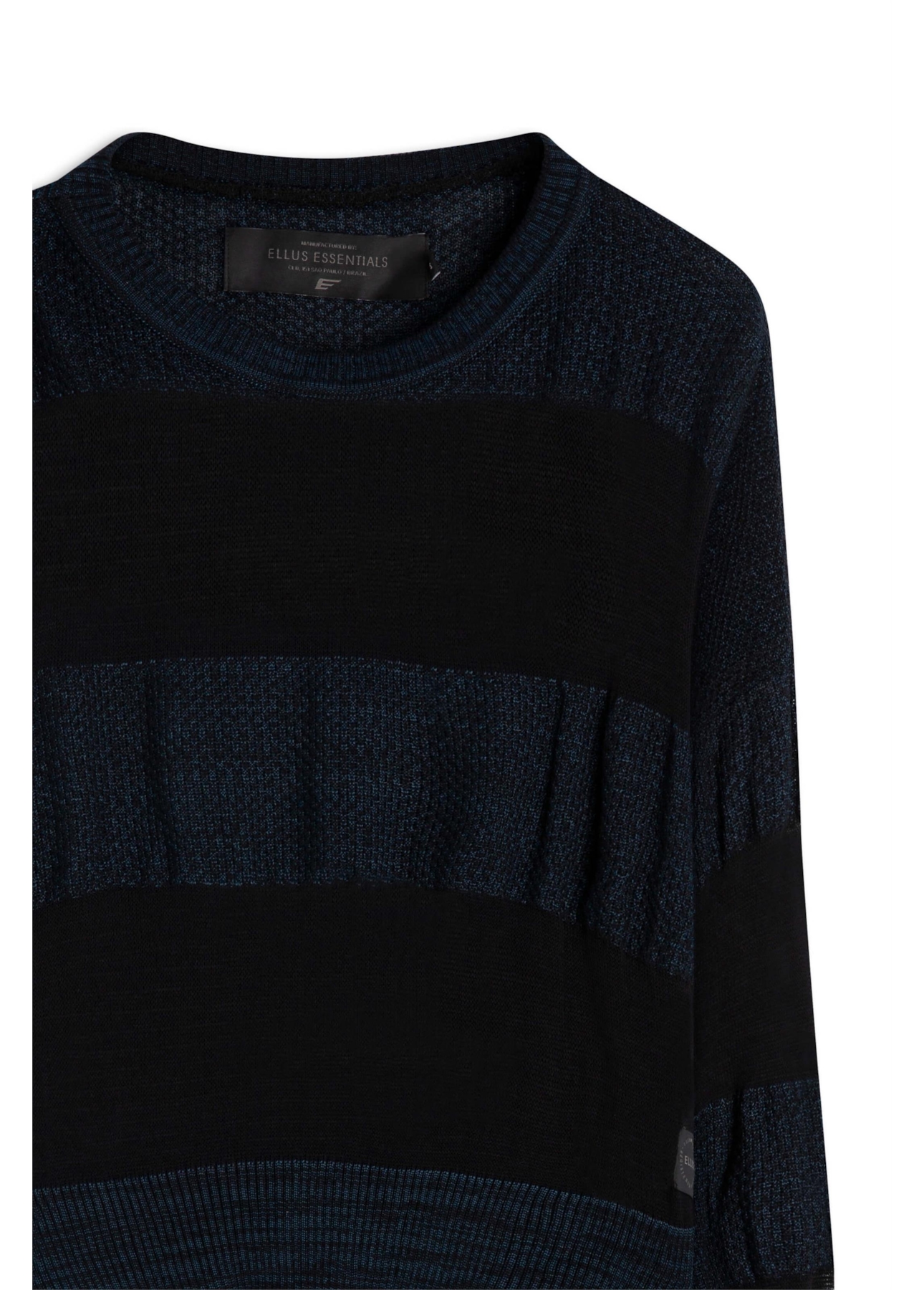 Tricot Knit Light Stripes Dark Navy