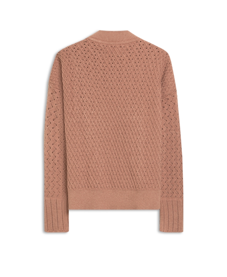 Tricot Knit Stitches Blush Mescla