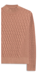 Tricot Knit Stitches Blush Mescla