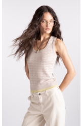 Tricot  Knit Tex Piping Natural