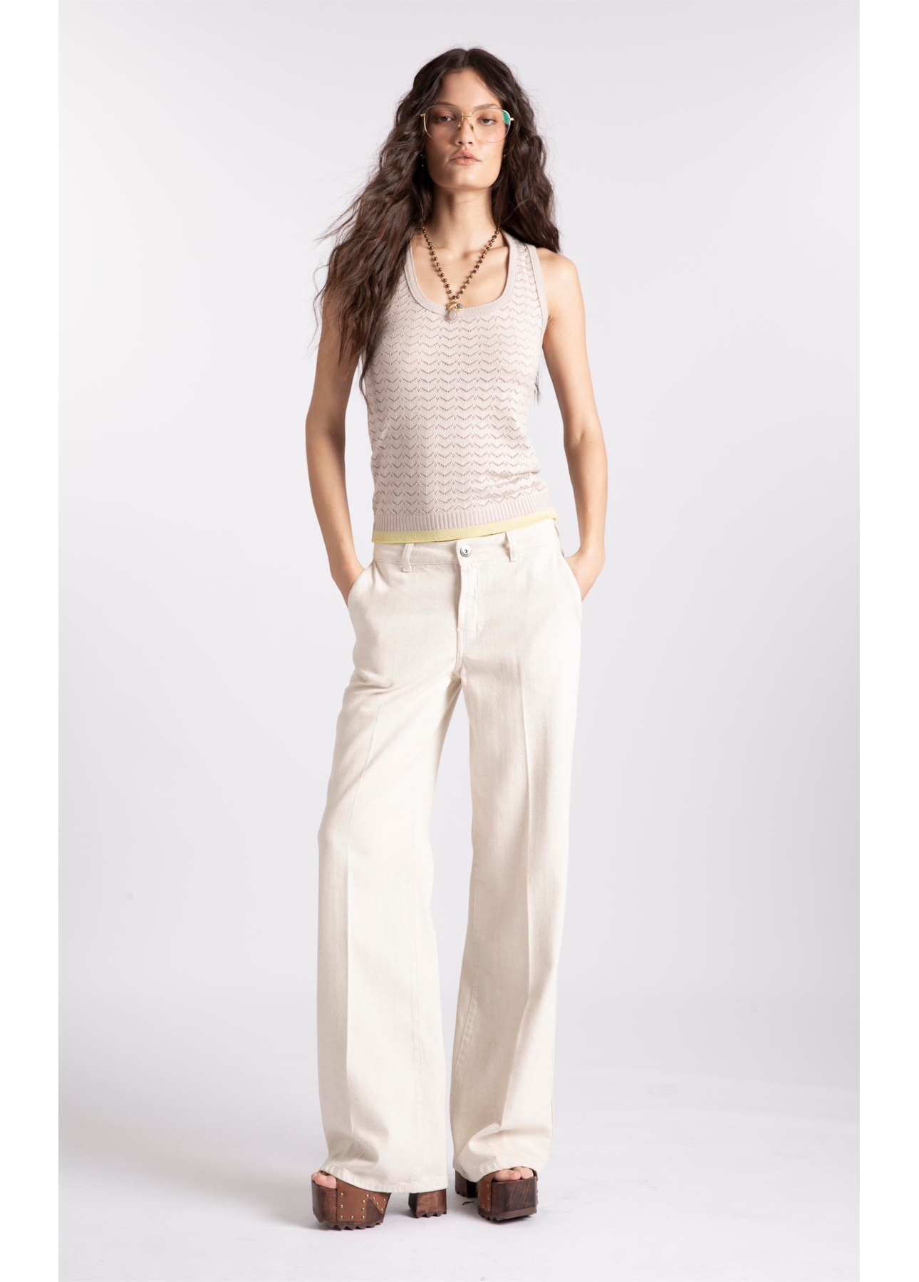 Tricot  Knit Tex Piping Natural