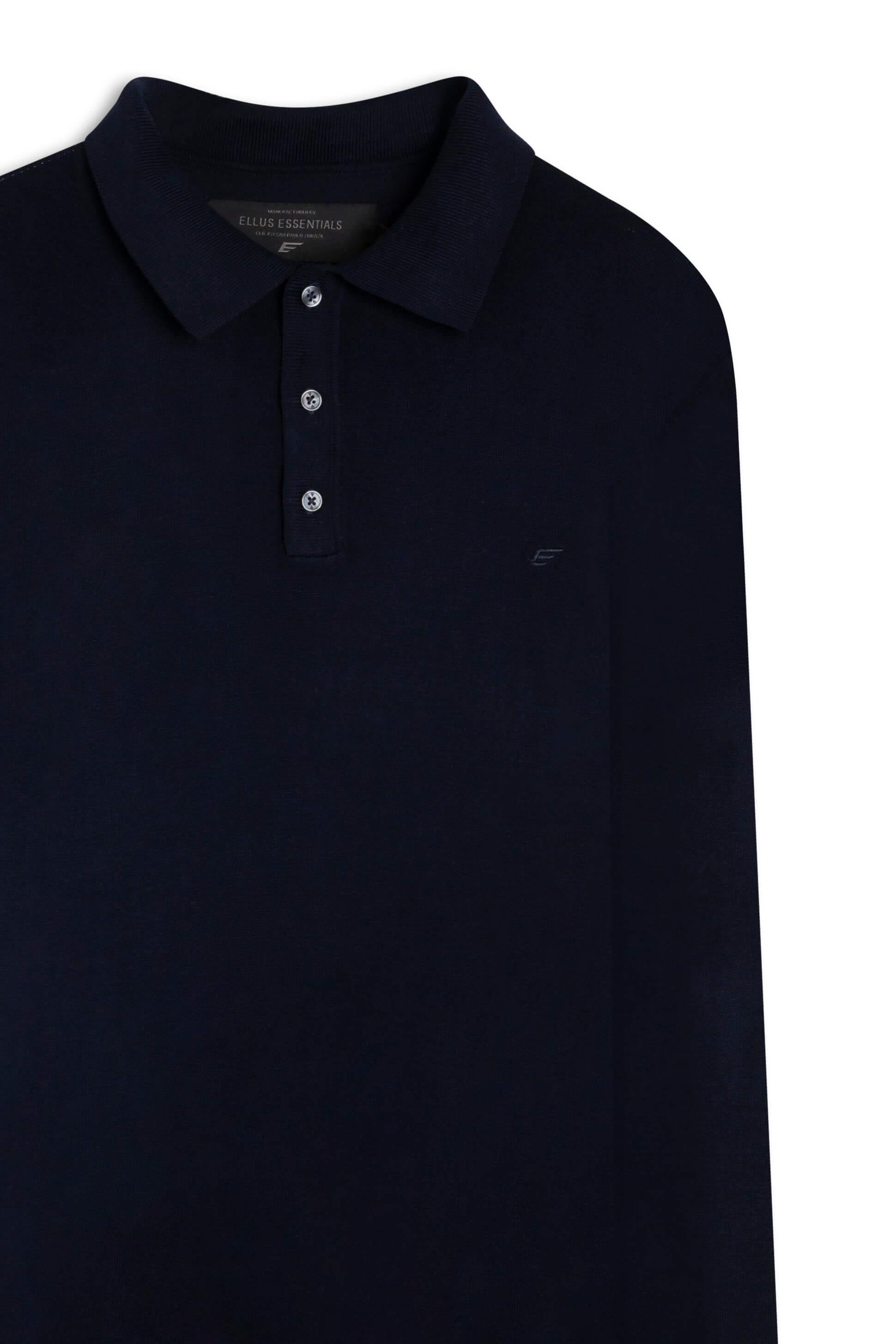 Tricot Like Sweter Polo Dark Navy