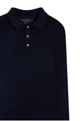 Tricot Like Sweter Polo Dark Navy