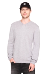 Tricot Neck v Cinza Mescla