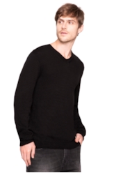 Tricot Neck v Preto