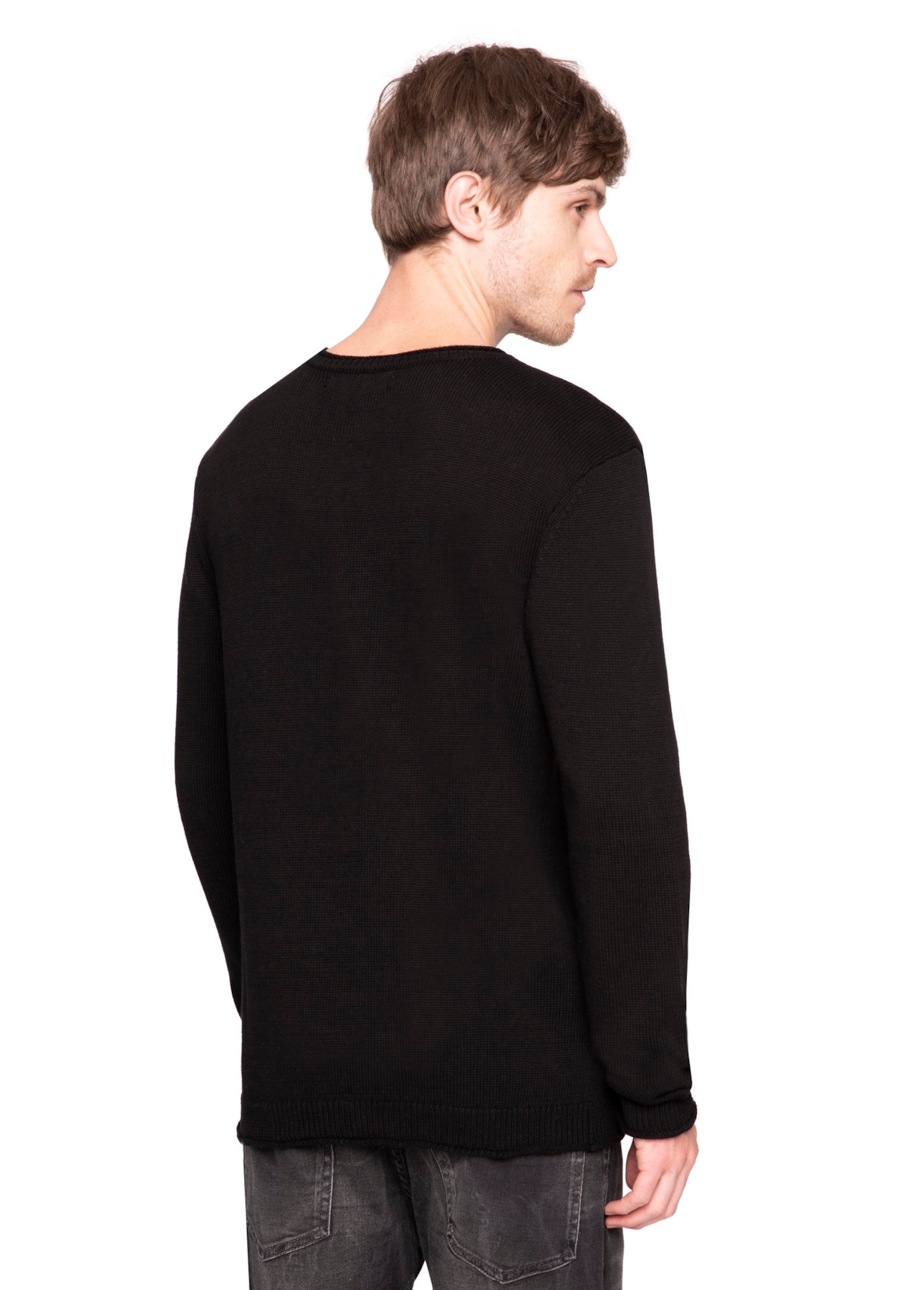 Tricot Neck v Preto
