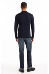 Tricot Polo Sweater Dark Navy