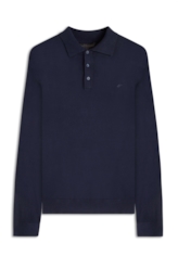Tricot Polo Sweater Dark Navy