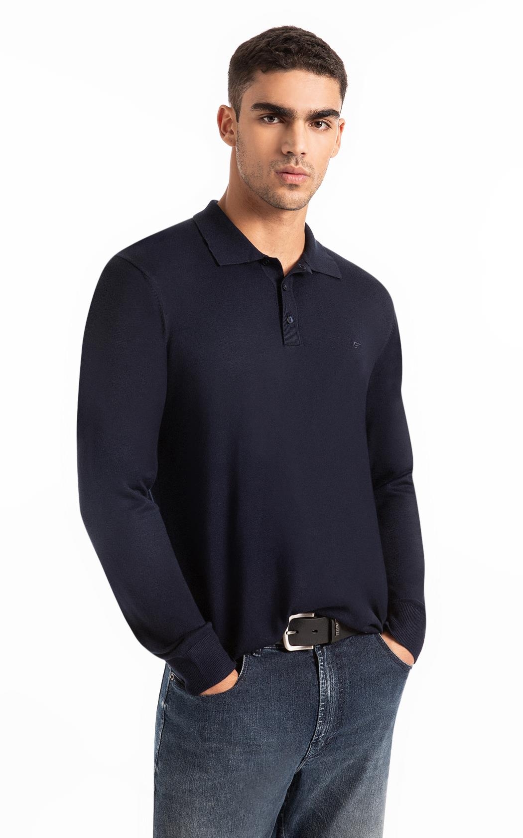 トップス trvo black hole polo Men's 19th Hole Drive Long Sleeve Golf Polo | Black UPF 50+