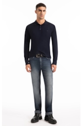 Tricot Polo Sweater Dark Navy