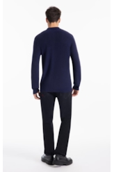 Tricot Polo Sweater Marinho