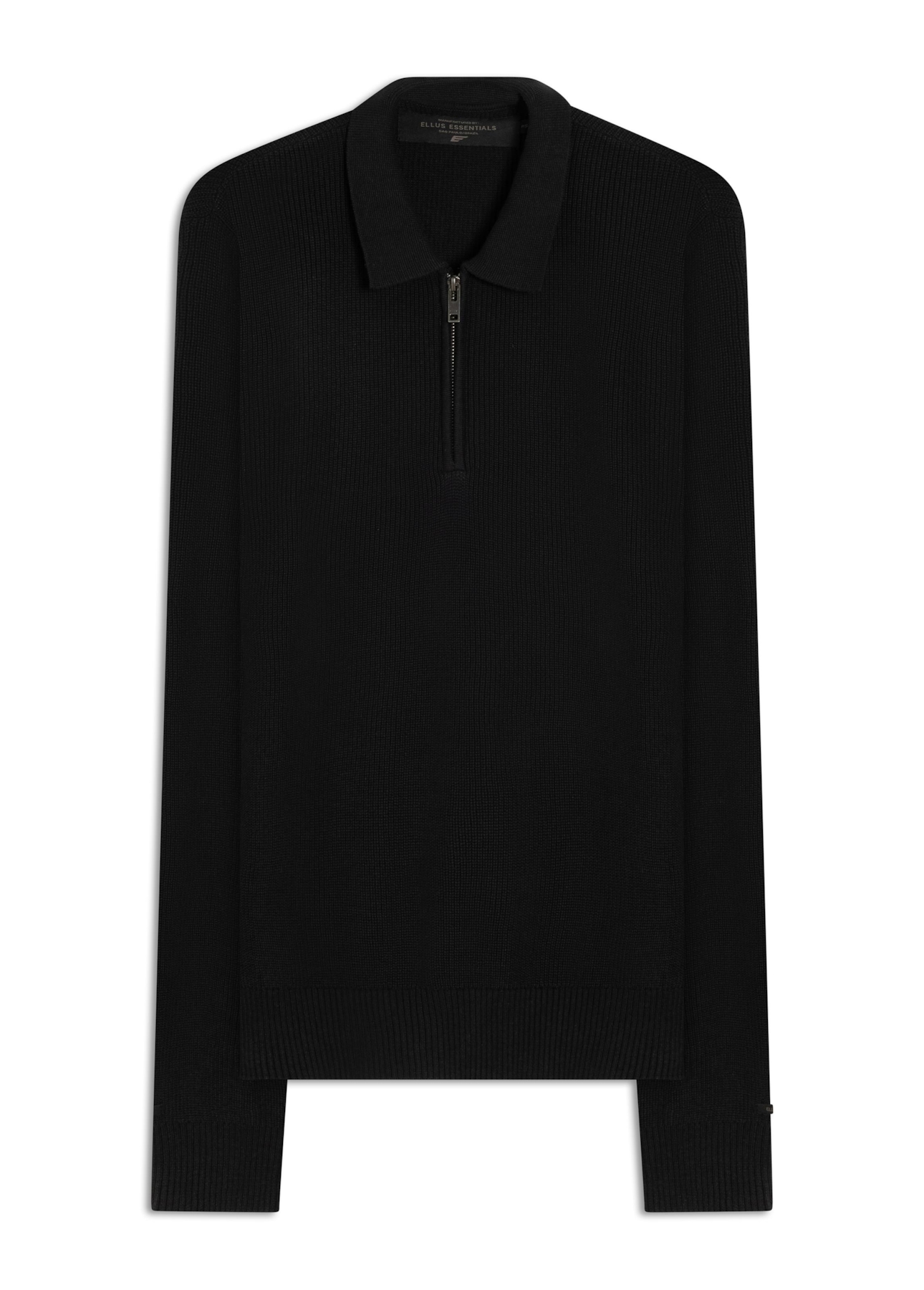 Tricot Polo Sweater Preto