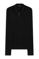 Tricot Polo Sweater Preto