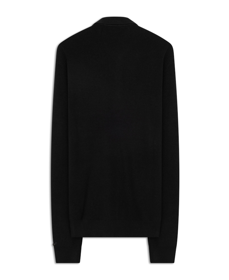 Tricot Polo Sweater Preto