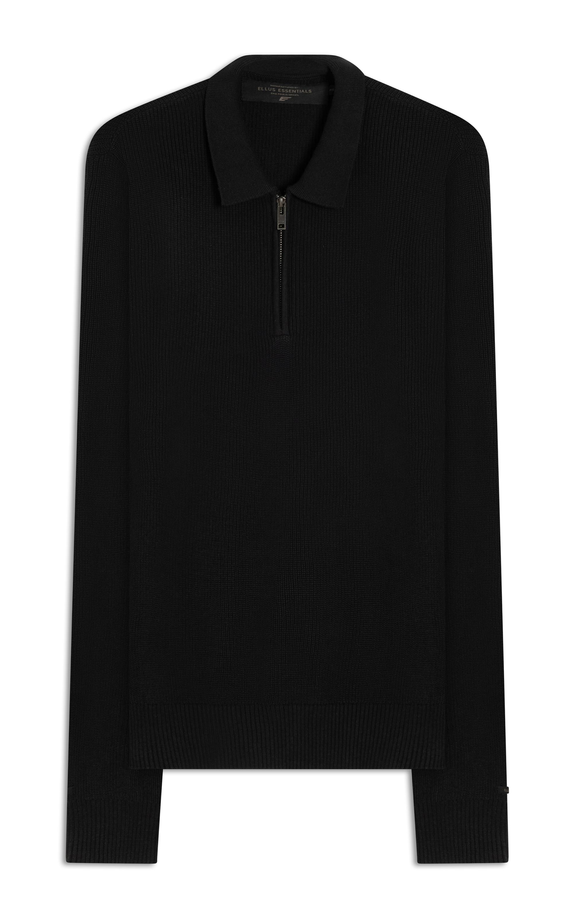 Tricot Polo Sweater Marinho